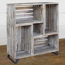 Repurposed Wood Crate Bookcase Bookcase Shelves Crate Bookcase Reclaimed Wood Bookcase Wood Bookcase