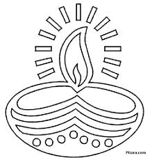 Ideal bank of colouring pages and colour, cut, stick. Diwali Coloring Pages For Kids Pitara Kids Network