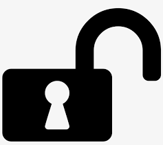 A cartoon image of an unlocked padlock. Unlocked Lock Cliparts Png Download Unlock Svg 1024x1024 Png Download Pngkit
