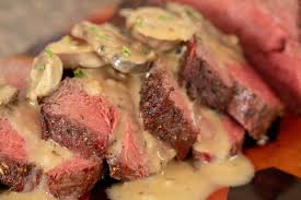 Melted butter is another good option. Smoked Beef Tenderloin With White Wine Mushroom Gravy