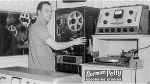 Norman Petty in the Studio Control Room - 1955.