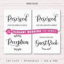 Download 25 Designs Wedding Signs Bundle Elegant Wedding Cards Svg Origin Svg Art