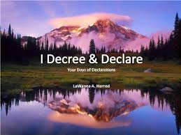 Check spelling or type a new query. I Decree Declare Your Days Of Declarations English Edition Ebook Harrod Lawanna Amazon De Kindle Shop
