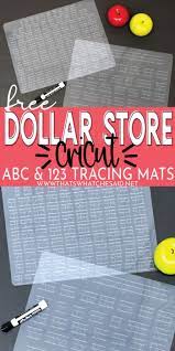 Diy Dollar Store Tracing Mats With Cricut Dollar Tree Cricut Dollar Store Diy Dollar Stores