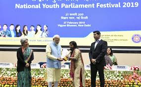 Official instagram of national youth council of india youthcouncilofindia.org. Pm Confers National Youth Parliament Festival 2019 Awards Prime Minister Of India