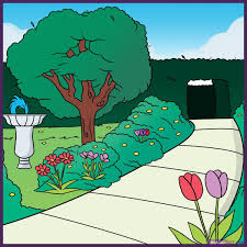 Check out this fun video of drawing a very simple flower garden. How To Draw A Garden Cartoon Garden Garden Drawing Cool Landscapes