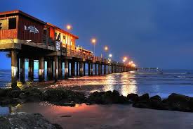 Anglers snare sharks other big catches at galveston fishing pier. Galveston Fishing Pier Texas Places Galveston Beach Pier Fishing