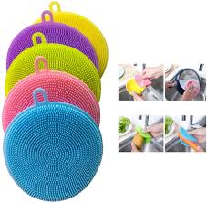 Check spelling or type a new query. Amazon Com Silicone Dish Sponge Cleaning Sponges Dish Washing Brush Free Dishwashing Better Sponges Household Cleaning Sponges Washing Brush Scrubber Smart Kitchen Scrubber 5pcs 5pcs Kitchen Dining
