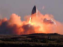 Spacex designs, manufactures and launches advanced rockets and spacecraft. Watch Spacex Starship Prototype Blasts Off Crashes In Fireball Americas Gulf News