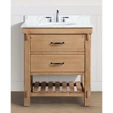 Building two vanities for half the price of buying just one | with build plans! Ari Kitchen And Bath Marina 30 In Single Bath Vanity In Driftwood With Marble Vanity Top In Carrara White With White Basin Akb Marina 30dw The Home Depot In 2021 Farmhouse Style Bathroom