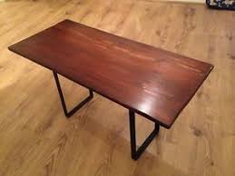 The cheapest offer starts at £75. Reclaimed Deep Mahogany Stain Coffee Table Industrial Rustic Steel Legs Ebay
