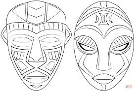 African Masks Super Coloring In 2020 African Masks Masks Art Mask Drawing