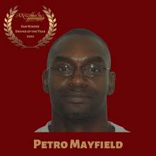 We are proud to announce our 2022 Sam Kinder Driver of the Year, Petrocelli  "Petro" Mayfield! Petro, as he is affectionally known, was born in Toccoa,  GA in 1975. He is the