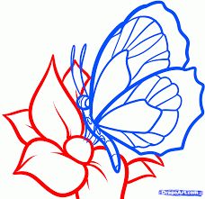 How To Draw A Butterfly On A Flower Butterfly And Flower Step By Step Butterflies Animals Free Onlin Flower Line Drawings Butterfly Drawing Flower Drawing The tutorial on how to draw a flower and how to draw a butterfly as well as some interesting things about the butterflies, after the break. how to draw a butterfly on a flower