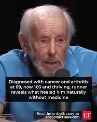 🏃‍♂️ From Cancer to Centenarian! Diagnosed with cancer and arthritis at  69, he's now 103 and still running! No meds
