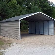 18x21x7 Carport A Frame Enclosed Sides Steel Carports Carport Designs Carport Sheds