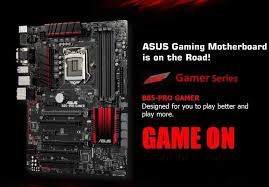 * refer to www.asus.com for cpu. Asus B85 Pro Gamer High Value Gaming Board With Supremefx Audio Intel Lan And Highly Durable Components Lga1150 Socket For 4th Generation Intel Core I7 I5 I3 Pentium Celeron Processors Intel B85 Express