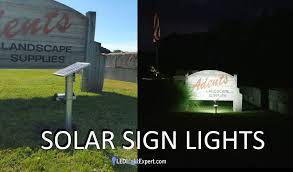 Solar Sign Lights Light Up Your Sign With Solar Powered Led Lighting