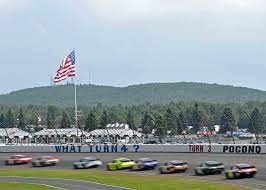 Pocono raceway (formerly pocono international raceway ) is a superspeedway superspeedway ] located in the the_poconos pocono mountains ] of pennsylvania pennsylvania at blakeslee,_pennsylvania blakeslee, pennsylvania. Pocono Raceway Long Pond Pa 18334