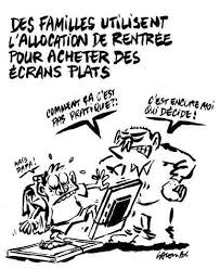 La rentrée scolaire est généralement au mois de septembre, les élèves arrivent à l'école avec des fournitures scolaires toutes neuves et découvrent une nouvelle classe. Laurent Potelle On Twitter L Allocation De Rentree Scolaire Et Ses Cliches De Merde On N Y Echappera Pas Cette Annee Encore Marronnier Dessin De Rodho Et Lacombe Dessins Https T Co Hrwebdqdl7