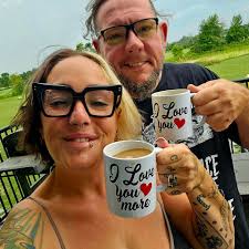 HandleWithCare Mug Shot 194 of 365 📖 ☕️ Haha, lookit these goobers who  went to bed far too late, and woke up ridiculously early. 😆 J&I snapped  this hours ago. We've been