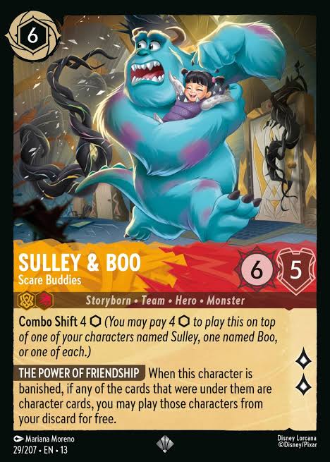 Sulley & Boo - Scare Buddies 29/207 » Disney Lorcana Card Details + Review  » Lorcana Player