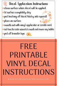 Stick car decals before or after waxing the vehicle. Decal Application Instructions Printable My Designs In The Chaos Printable Vinyl Free Vinyl Decals Car Decals Vinyl