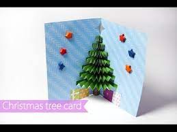This is a unique card idea for friends. 13 3d Christmas Pop Up Card How To Make A Paper Christmas Tree Pop Up Card Youtube Christmas Tree Cards 3d Christmas Cards Christmas Card Template