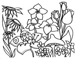 This is a simple and cute how to draw and color tutorial of insects/nature for little children, toddlers, and babies. Butterfly In Beautiful Garden Coloring Pages Color Luna Flower Coloring Sheets Garden Coloring Pages Spring Coloring Pages