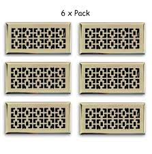 I wish i had floor vents just so i could do this, said a reader when she saw this clever trick: 6 Pack 4x10 Polished Brass Decorative Floor Air Vent Covers Register Grate For Sale Online