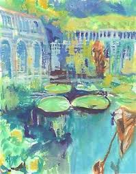 Note that you will still see this person's artwork on the public community gallery. Lily Pad Garden Art Print Signed And Numbered By The Artist Ebay