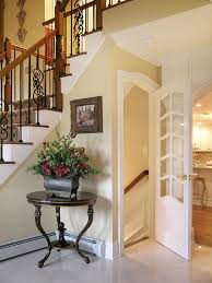 Hardly uninviting, it is a welcome addition to the greater home, and extension of all that is meant to be valued and enjoyed. Traditional Staircase Decorating Ideas Artistic Basement Door
