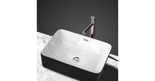 Cefito Ceramic Bathroom Basin Sink Vanity Above Counter Basins Bowl Black White Matt Blatt