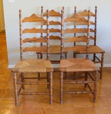 Picked Up These 4 Vintage Ladder Back Chairs By The Boling Chair Company They Are Lovely Dinning Chairs Ladder Back Chairs Chair