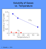 Image result for what happens to gas solubility when pressure increases: rises or lowers? course hero