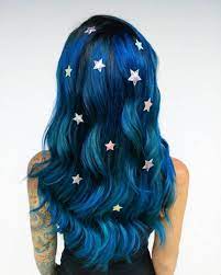 Let your natural curl flow free with this dreamy ombre blue hair look and you'll be glad you did. 24 Incredible Ways To Get Galaxy Hair In 2021 Photos
