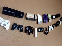 Retro Video Game Birthday Theme Banner Gamer Party Garland Etsy In 2020 Video Games Birthday Video Games Birthday Party Nintendo Party