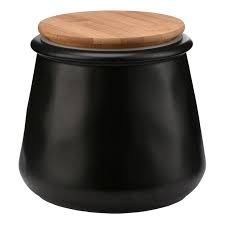 We did not find results for: Matte Black Stoneware Medium Canister Bamboo Lid At Home