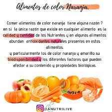 Alimentos De Color Naranja