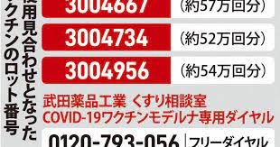 Jan 20, 2021 · 18日（現地時間）、ap通信などによると、カリフォルニア州感染病センターのエリカ・パン副局長はこの日「特定ロット番号のモデルナのワクチン. Nv1qu280gjir4m