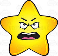 Outraged And Angry Gold Star Cartoon Emoji Cartoon Cartoon Clip Art Emoji