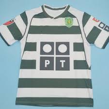 Sporting cp 2019/2020 home jersey. Sporting Lisbon 2002 2003 Home Retro Jersey Free Shipping