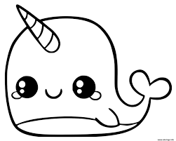 Coloriage kawaii à imprimer dessin sur coloriageinfo comment dessiner kinder kawaii étape par. Coloriage Baleine Licorne Dessin Kawaii Dessin Dessin Kawaii A Imprimer