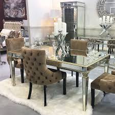 Orsina silver extendable dining room set from homelegance. Athens Gold Mirrored Dining Table Picture Perfect Home
