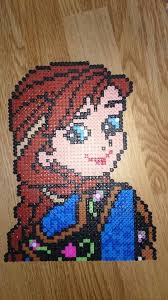 Bugelperlen vorlagen von einem blatt fur den herbst zum. Princess Anna Frozen Hama Perler Beads Perler Bead Disney Hama Beads Disney Hama Beads Design