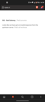 Error 502 on Nyaa : r/animepiracy