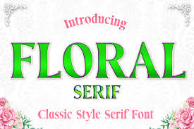 Download Floral Serif Font By Numnim Creative Fabrica SVG Cut Files