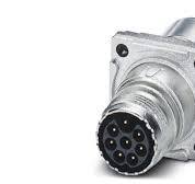 Phoenix Contact Circular Connector, 9 Contacts, Front, M17 Connector, Plug,  Male, IP67, ST Series