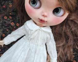 very elegant blythe dress, Clothes Blythe, Pullip dress,blythe dress ,  blythe outfit , Pullip outfit, handmade dress, vintage dress,