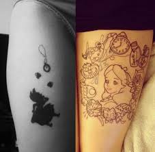 Dieses gemälde ist inspiriert von belle mit tattoos und piercings. Disney Tattoos 30 Beliebte Motive Die Zauber Verspruhen